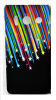 Huawei Ascend Y300 Hard Back Cover Case Black with Colorful Stars OEM