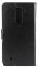 LG K10 K420N  Leather Wallet Stand Case With Silicone Back Cover Black OEM