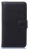 Lenovo Golden Warrior Note 8 (A936) - Leather Wallet Case With Stand And Plastic Back Cover Black (OEM)