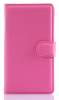 Microsoft Lumia 535 - Leather Wallet Stand Case Magenta (OEM)