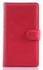 Microsoft Lumia 535 - Leather Wallet Case Red (OEM)