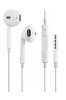 Hands Free Hoco M1 Earphones Stereo 3.5 mm Λευκά για Apple με Μικρόφωνο