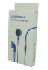 Blue Stereo Earphones and MIC Handsfree με ένταση για iPhone 3GS & 4 / 4S (OEM)