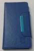Sony Xperia M4 Aqua/M4 Aqua Dual - Leather Wallet Case With Magnetic Flip Blue (OEM)