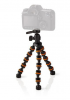 Nedis Τρίποδο για Κάμερες, Κινητά, Actioncam με Ευλύγιστα  Πόδια 26 cm πορτοκαλι-μαυρο