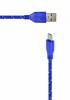 Ancus USB to Micro USB Cable Blue With White Stripes 5210029031649 long connector