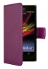 SONY XPERIA T2 ULTRA D5303 / Sony Xperia T2 Ultra Dual  D5322 - Leather Wallet Case Purple (ΟΕΜ)