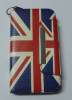 iphone 4/4S - Leather Wallet Case England Flag (OEM)