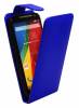 Motorola Moto G 2014 / Moto G2 XT1068 - Leather Flip Case Blue (OEM)