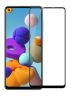 Προστατευτικό οθόνης Tempered Glass 9H-9D για Samsung Galaxy A21S  πλήρους κάλυψης - full glue black (oem)
