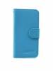 Leather Wallet/Case for Alcatel One Touch Pop C3 (OT-4033D) Light Blue (OEM)
