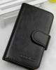 Leather Wallet Stand/Case for Alcatel One Touch Pop C9 OT-7047D Black (OEM)