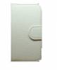 Leather Wallet/Case for Alcatel One Touch Pop C3 (OT-4033D) White (OEM)