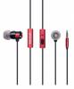 Hands Free in-Earbud Stereo 3.5 mm for android and iphone Red - Black