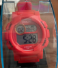 Unisex Waterproof Automatic Wrist Watch Silicone in Red Color (ΟΕΜ)
