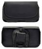 Universal μαύρη δερμάτινη θήκη XL2 belt case με clip ζώνης συμβατή με πολλά μοντέλα κινητών τηλεφώνων Universal μαύρη δερμάτινη θήκη XL2 belt case με clip ζώνης συμβατή με πολλά μοντέλα κινητών τηλεφώνων