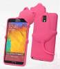 Samsung Galaxy Note 3 N9005 - Soft Silicone Case Pink Cat (OEM)