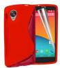 LG Nexus 5 D820 / D821 - Θήκη TPU GEL S-Line Κόκκινο (OEM)