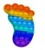 Pop It Παιχνίδι  ΑντιΣτρες - Bubble ουρανιο τοξο χρωματισμος Πατουσα (oem)(bulk)