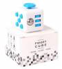 FIDGET DICE CUBIC TOY FOR FOCUSING / STRESS RELIEVING Light Blue-White (OEM)