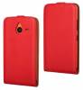 Microsoft Lumia 640 XL - Leather Flip Case Red (OEM)