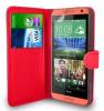 Leather Wallet/Case for HTC One Mini 2 Red (OEM)