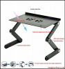 Πτυσσόμενο Τραπεζάκι T8 Laptop Ergonomic Laptop Desk με Ανθεκτικό Μεταλλικό Σκελετό & 2 Ανεμιστήρες (OEM)