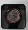 Men Waterproof Automatic Wrist Watch Silicone in Black Color with Red Details (ΟΕΜ)