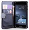 Leather Wallet/Case With Hard Back Cover for HTC One E9+ Black (OEM)