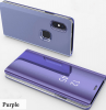 Mirror Clear View Cover Flip for Huawei HONOR 8X Purple (OEM)