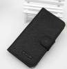 Leather Wallet/Case for Alcatel One Touch Pop C5 (OT-5036D) Black (OEM)