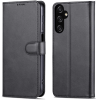 Θήκη Samsung Galaxy A05s με βάση στήριξης, υποδοχές καρτών και μαγνητικό κούμπωμα μαύρο
