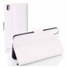 Leather Wallet Stand/Case for HTC Desire 816 White (OEM)