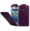 Samsung Galaxy S Duos S7562 Leather Flip Case - Purple Samsung Galaxy S Duos S7562 Leather Flip Case - Purple