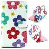 Samsung Galaxy Note 3 Neo N7505 - Leather Wallet Stand Case White With Flowers (ΟΕΜ)