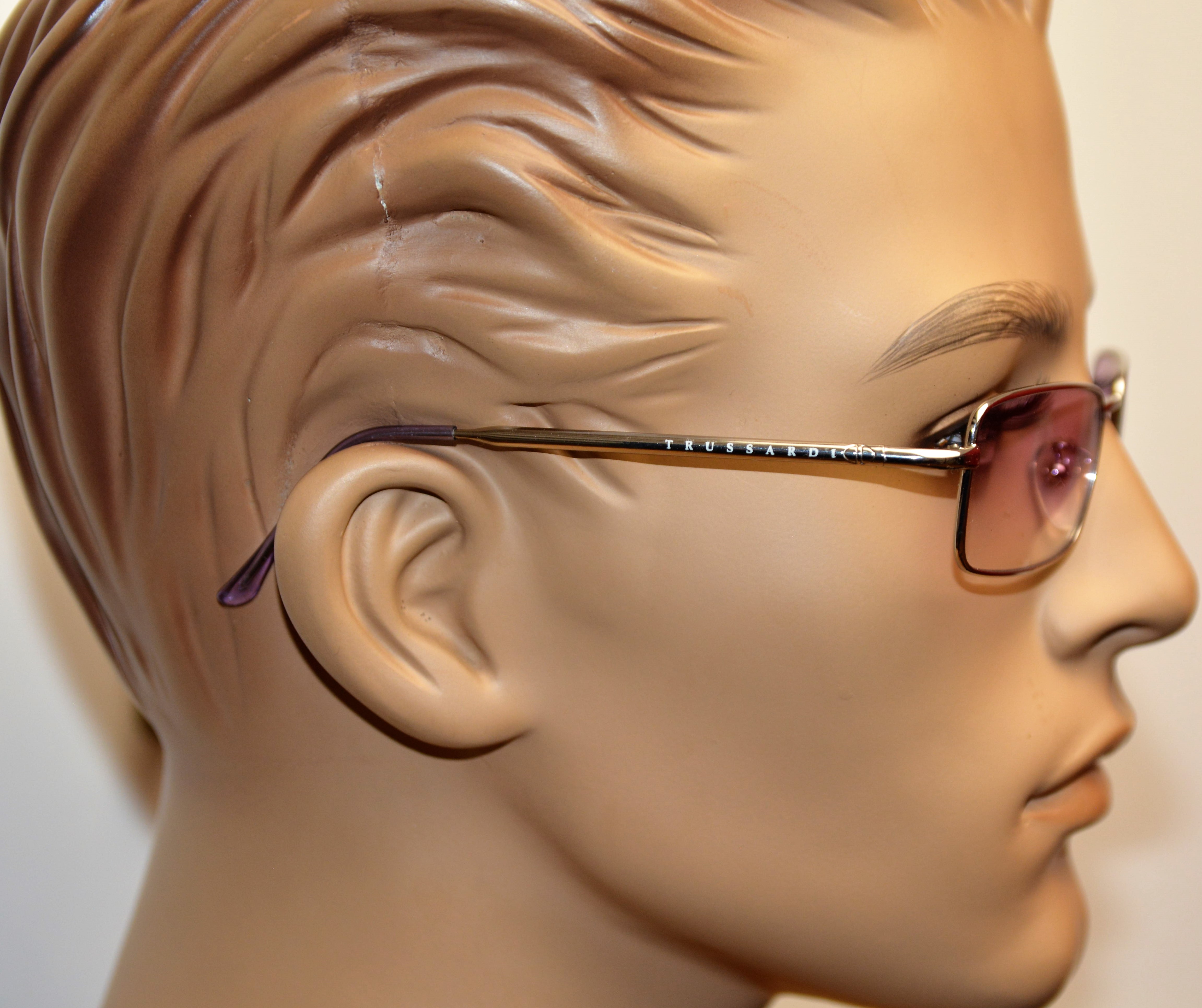 Designer sunglasses Trussardi Visibilia TE 20377 712 5817 135 Purple