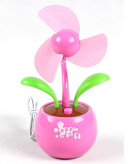 Mini USB Fan Colorful Cute Flower Pink (OEM) in category Gadgets Hobbies/Smart Gadgets at