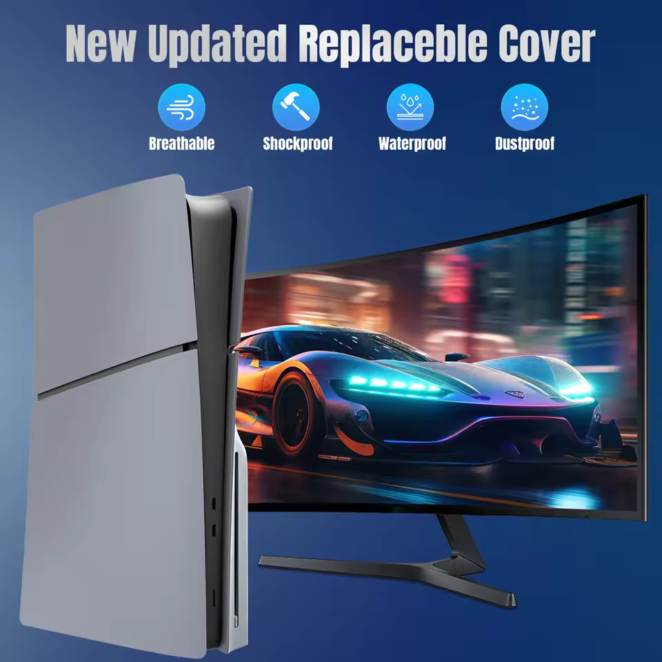 Limited 30th Anniversary Console Replacement Faceplates Cover ABS Hard Case for Playstation 5 Slim Disc/Slim Digital Accessories