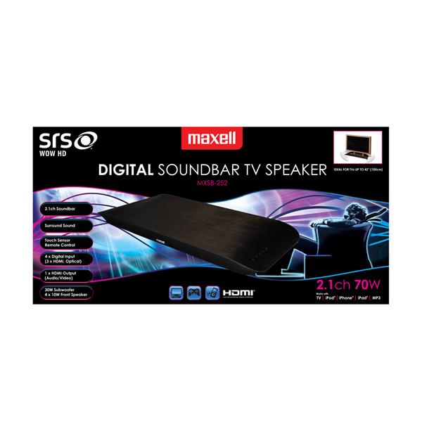 Maxell DIGITAL SOUNDBAR TV SPEAKER MXSB-252