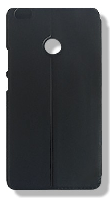 Xiaomi Mi Max - Leather Case With Windows And Hard Back Cover Black (ΟΕΜ)