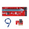 1X to 16X Powered PCI Express Riser Card Extension Cable USB 3 and SATA 15pin Ver07(OEM) (BULK) 1X to 16X Powered PCI Express Riser Card Extension Cable USB 3 and SATA 15pin Ver07(OEM) (BULK)