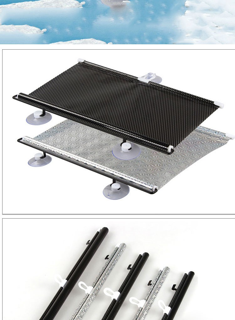 Sun Protection Windshield Car Sun Protection Cover 360 foldable 2 PIECES 40 X 45 (oem)
