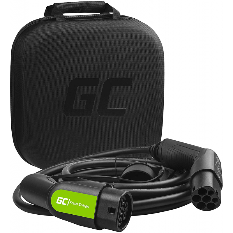 Καλώδιο φόρτισης ηλεκτρικού αυτοκινήτου Green Cell Charging Cable Type 2 to Type 2 7.2kW for EV Electric Cars 7 Meters
