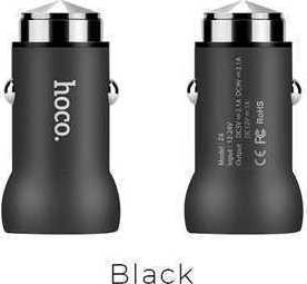 Φορτιστής Αυτοκινήτου Hoco Z4 Single USB QC2 2.1A - Μαύρος
