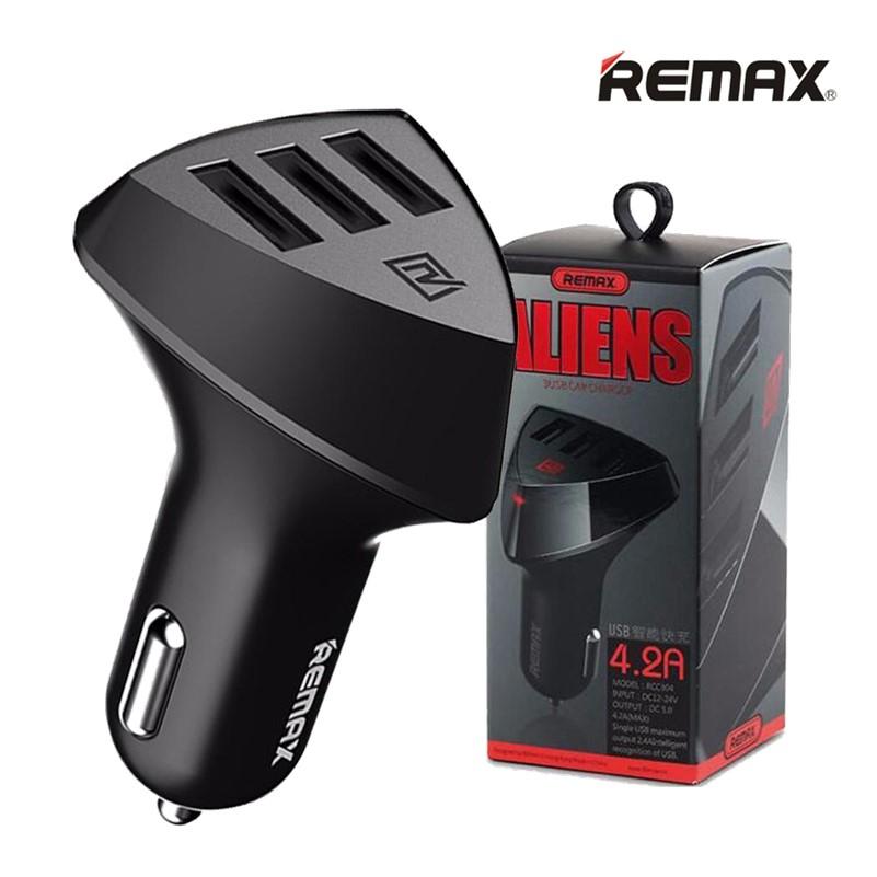 Φορτιστής αυτοκινήτου Remax 3xUSB Aliens 3 RCC-304 4.2A (OEM)