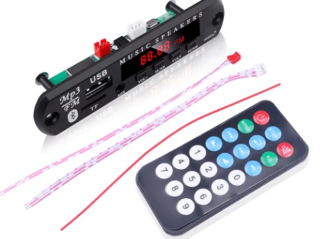 Kebidu 9V-12V MP3 WMA Decoder Board Audio Module USB TF Radio Bluetooth5.0 Wireless Music Car MP3 Player With Remote Control