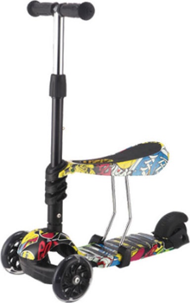 Kikka Boo 3-in-1 Kids Ride and Skate Trike (Multicolor)