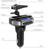 V6 Bluetooth Hands-Free Car Kit with FM Transmitter & MP3 Player (Bluetooth Earphone Included)