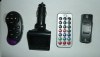 Car MP3 FM Transmitter Modulator IF3 With Remote Control the Steering Wheel, USB, SD, MMC, MP3/MP4 High Quality PLAYER 12/24V Black (OEM)