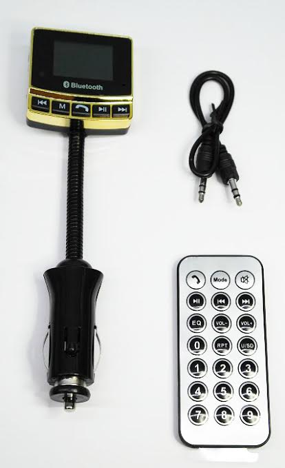 Car MP3 Player Bluetooth with FM Transmiter - Gold (OEM)